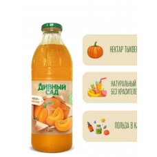 Дивный Сад нектар 1л тыква стекло, 6 шт. в уп.