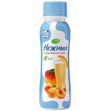 Кампина Нежный йогурт 0,1% 285гр Абрикос-Манго бутылка, 12 шт. в уп.